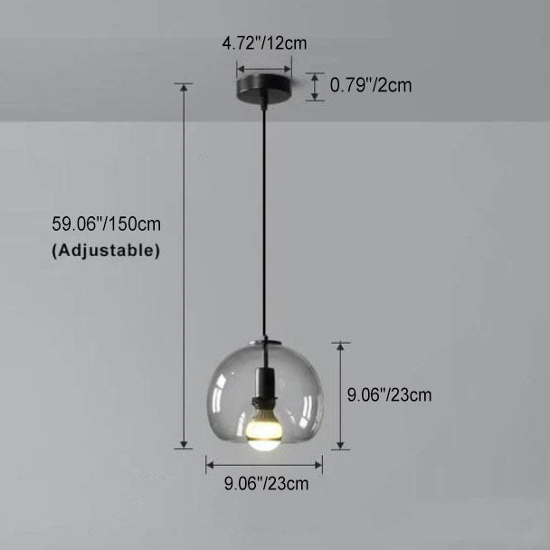 Deckenleuchte aus mundgeblasenem Glas