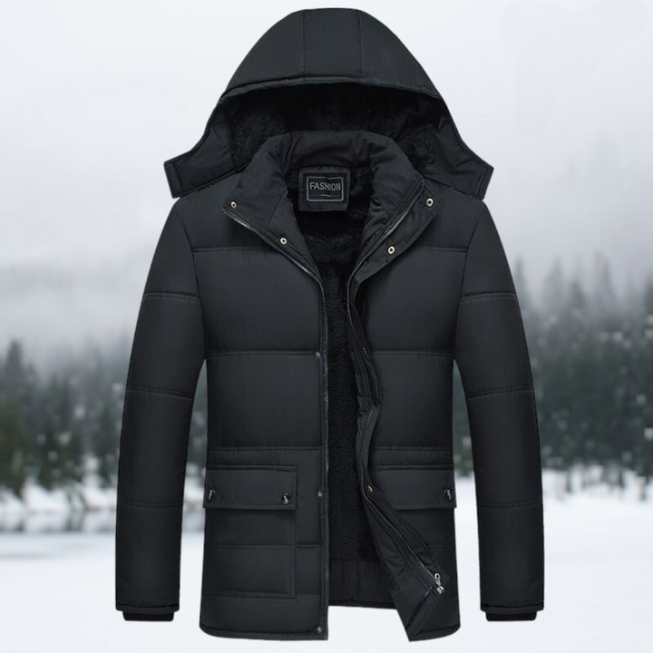 Cassius | Schwarz Isolierte Winterjacke