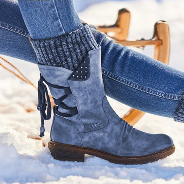 Emberly | Cozy Chic Stiefel mit Strickoberfläche