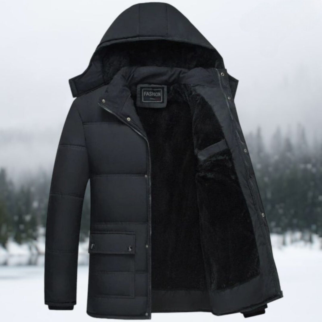 Cassius | Schwarz Isolierte Winterjacke