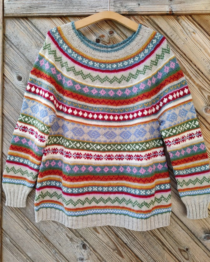 Veda | Kuscheliger, modischer Pullover in kontrastierenden Farben