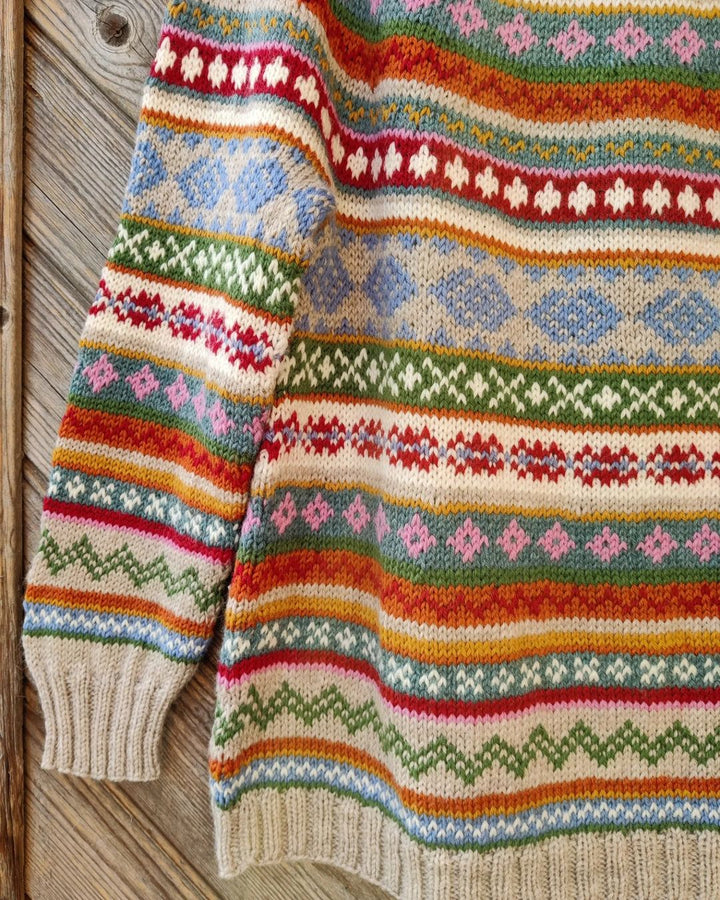 Veda | Kuscheliger, modischer Pullover in kontrastierenden Farben