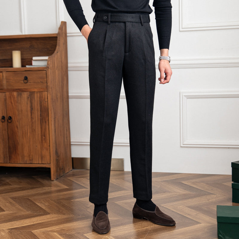 Raffael | Wool Herringbone Hose