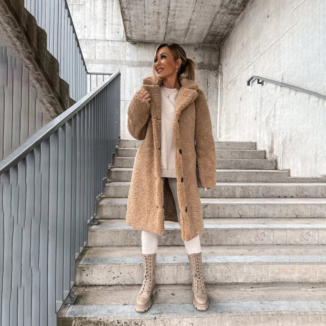 Yuki | Lange Teddyjacke für Frauen