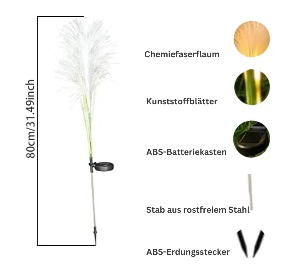 Fiber Reed Außenleuchte (Solar)