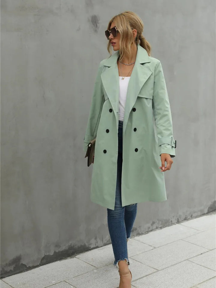 Corinne | Eleganter, bequemer Trenchcoat mit Reverskragen