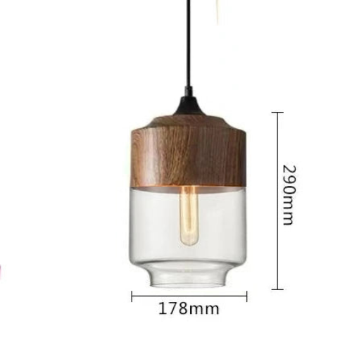 Jevaglo™ | Luxuriöse Pendelleuchte aus Glas und Holz