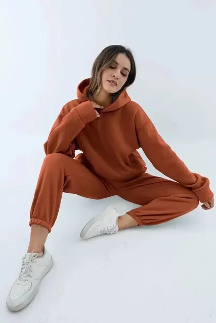 Colette - Kapuzenpulli und Sweathose Set für Frauen