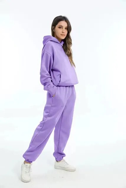 Colette - Kapuzenpulli und Sweathose Set für Frauen