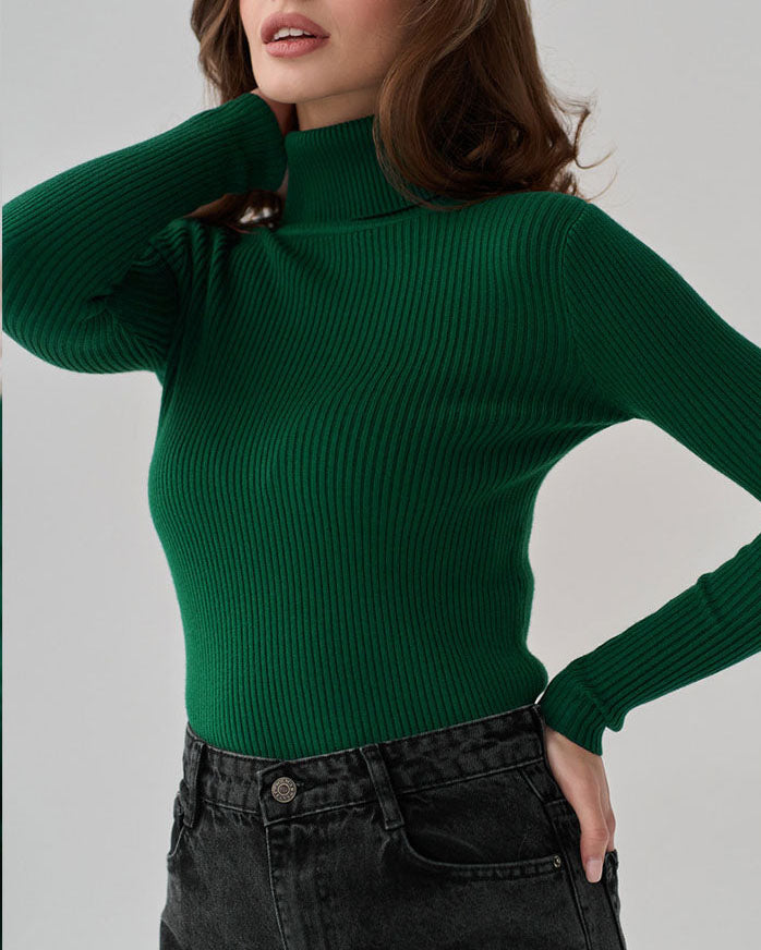 Juliet | Vielseitiger gestrickter Rollkragenpullover für Frauen