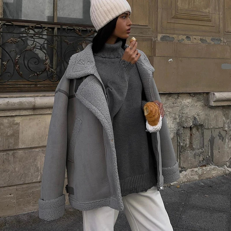 Leona | Luxury Shearling Jacket - Winterkomfort