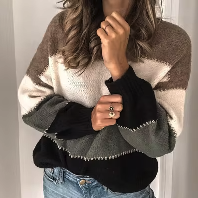 Kaia | Gestreifter Pullover