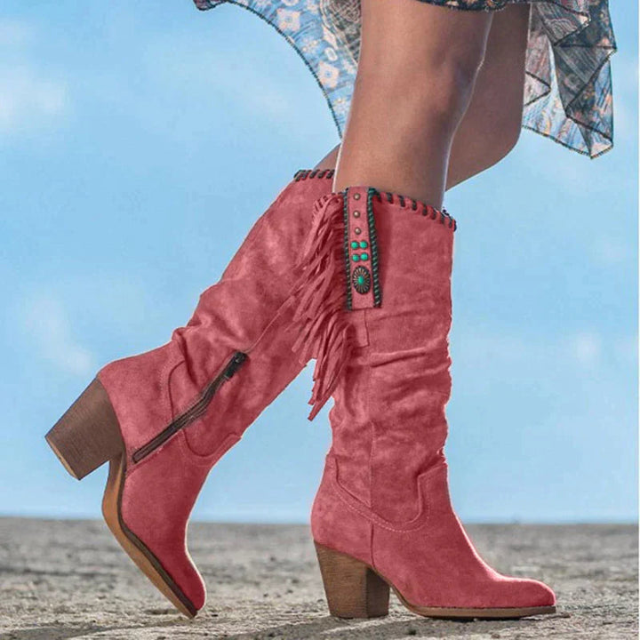 Cerys | Cowboystiefel aus Wildleder für Damen