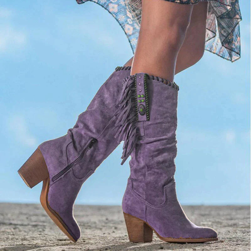 Cerys | Cowboystiefel aus Wildleder für Damen