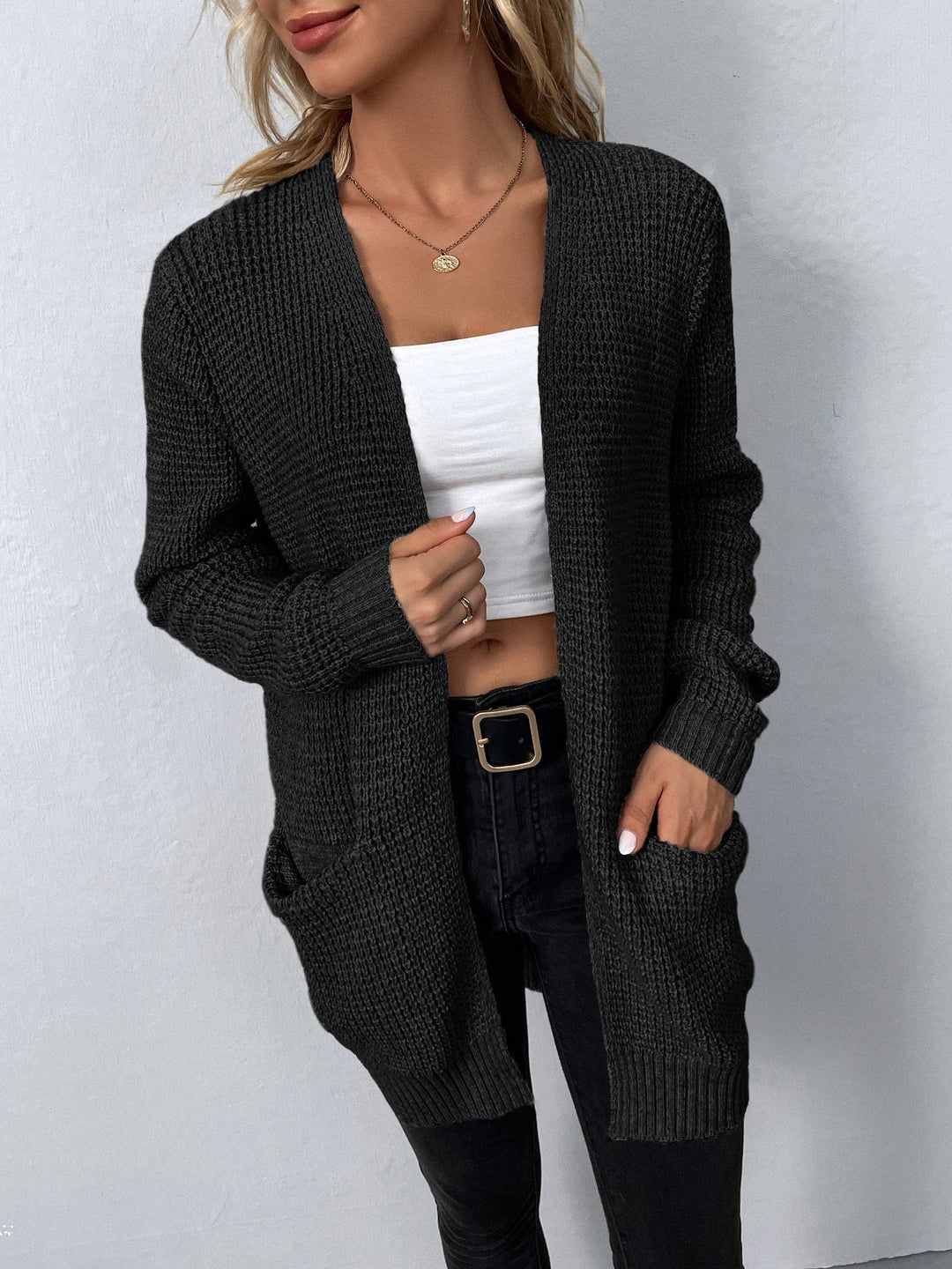 Livia | Langer Strick-Cardigan für Damen