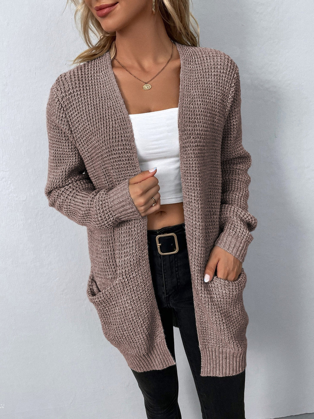 Livia | Langer Strick-Cardigan für Damen