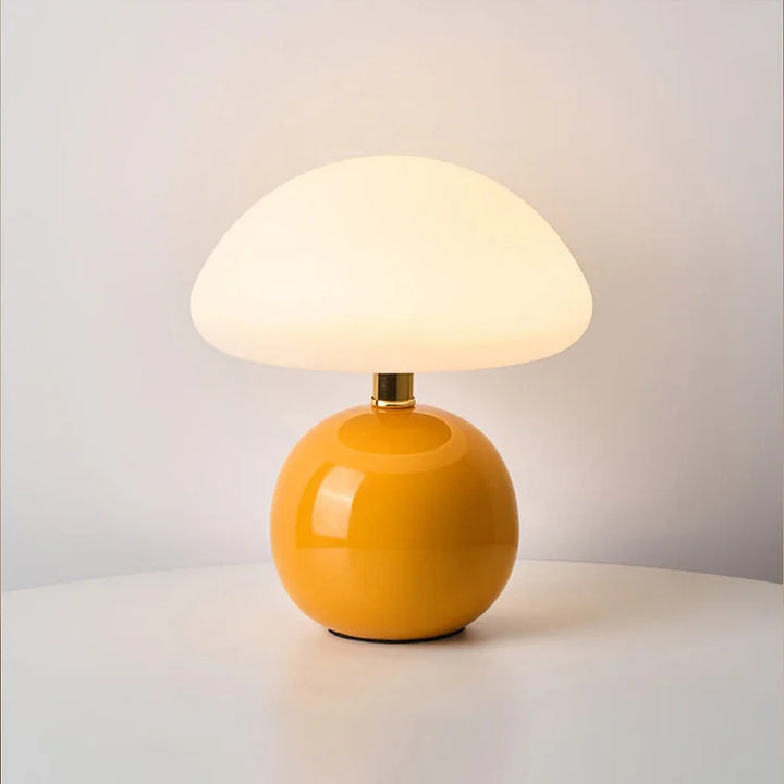 Französisch Creme Pilz Lampe