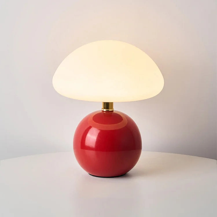 Französisch Creme Pilz Lampe