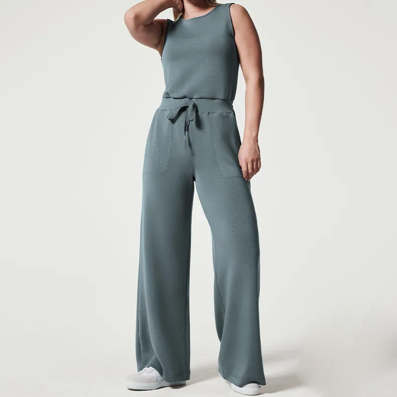 Aubrey - Vielseitige Eleganz Ärmelloser, schlichter Jumpsuit