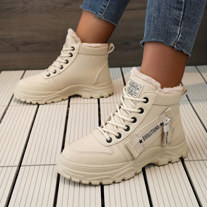 Dynastia - Lässiger High Top Winterschuh mit Plüschfutter