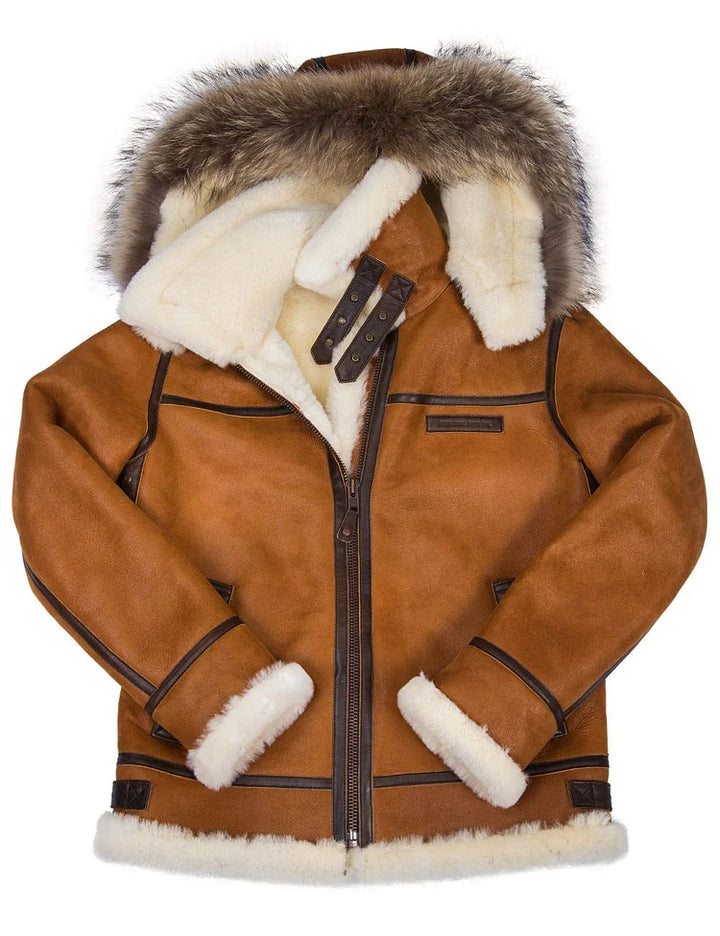 George™ Leder-Wintermantel