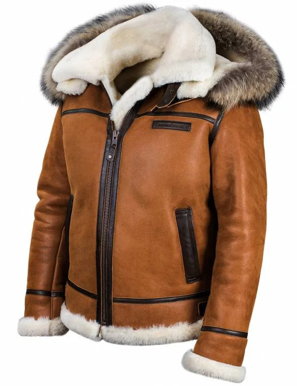 George™ Leder-Wintermantel