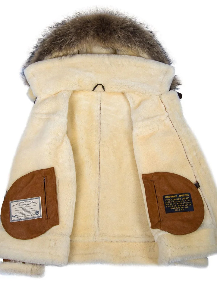 George™ Leder-Wintermantel