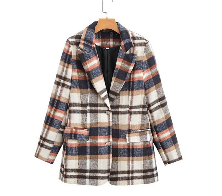 Megan | Eleganter Tartan-Mantel für Damen