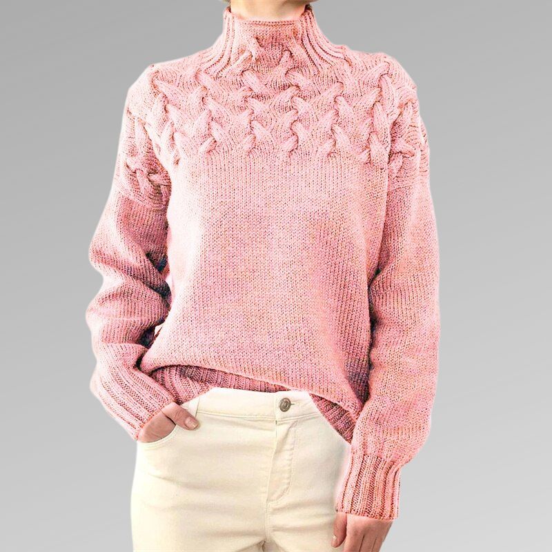 Mabel - Eleganter Pullover aus Zopfstrick