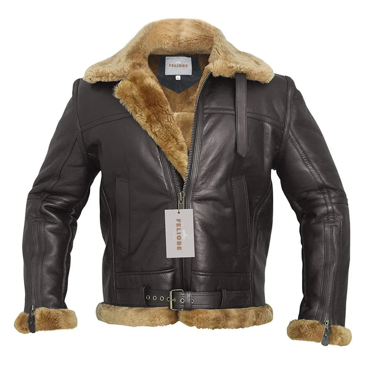 Falcon - Ginger Bomberjacke aus echtem Shearling