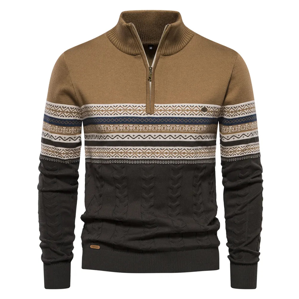 Gustav - Hochwertiges Sweatshirt mit Retro-Muster