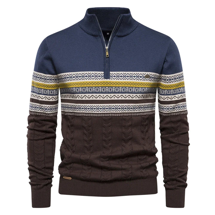 Gustav - Hochwertiges Sweatshirt mit Retro-Muster