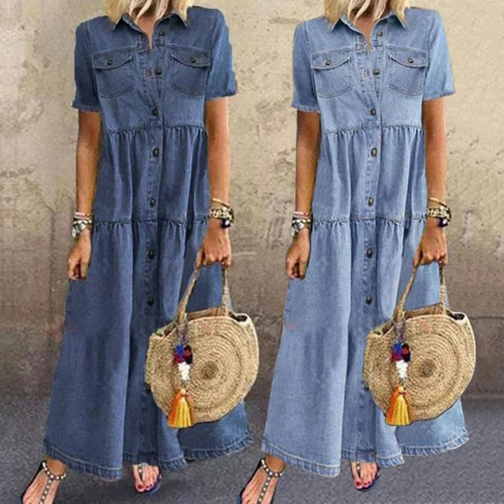 Rhea™ mühelos schickes Maxi-Kleid aus Denim