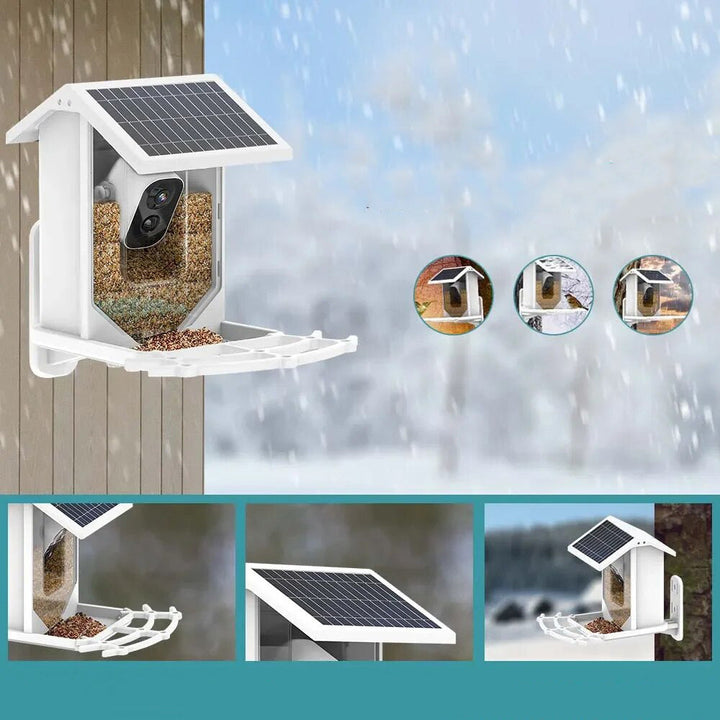 SolacePerch | Smart Solar Bird Feeder - Entdecken Sie die Natur auf eine einzigartige Weise!