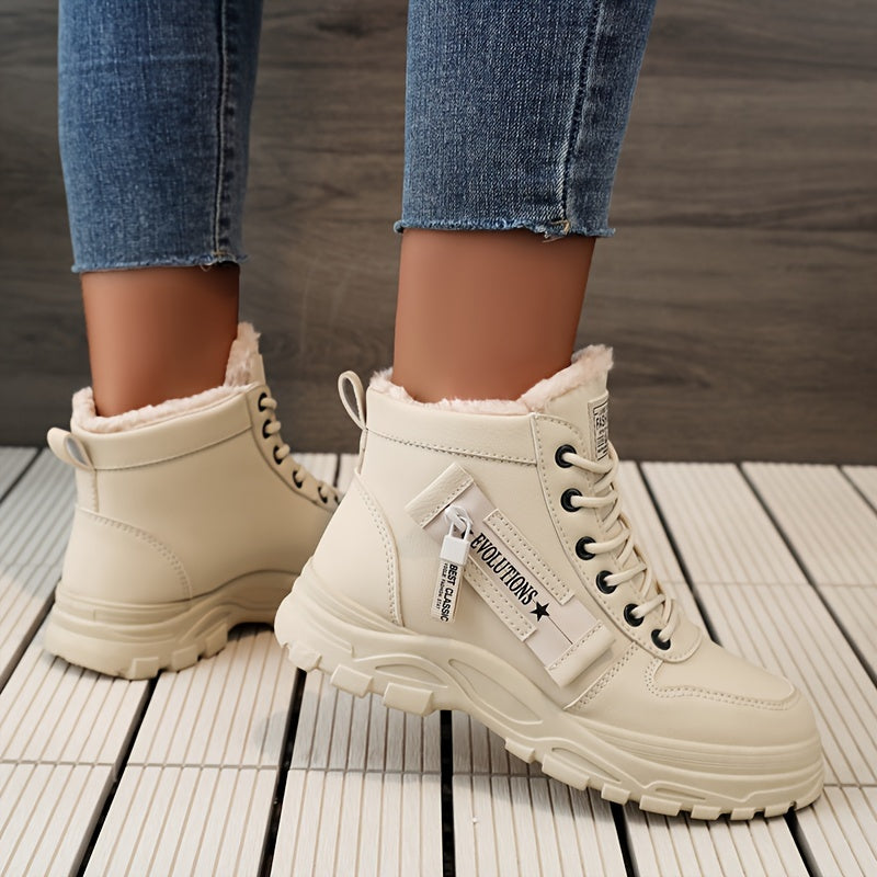 Dynastia - Lässiger High Top Winterschuh mit Plüschfutter