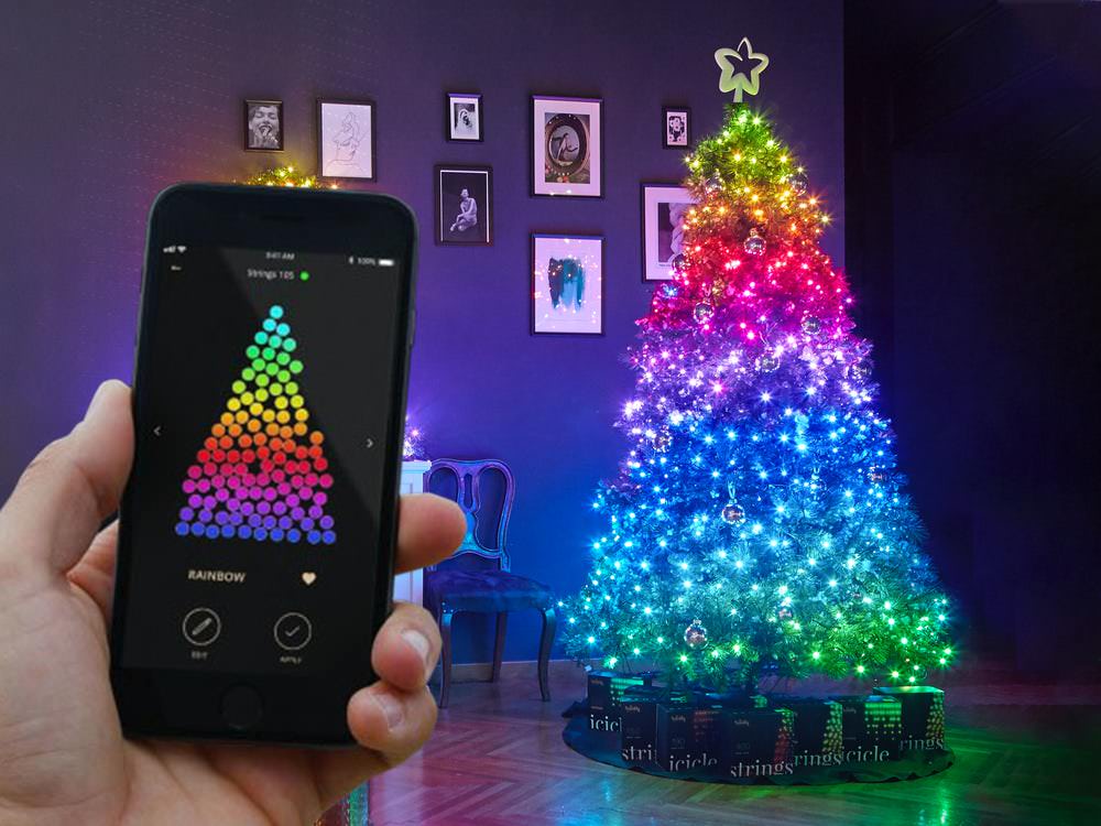 JollyBeam | LED-Lichter für den Weihnachtsbaum: Fernbedienung mit App und Steuerung