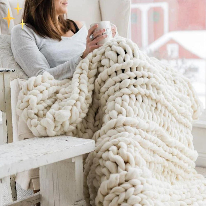 CozyFluffWinter™ 1000g DIY-Strickset | Das kreativste Projekt für zu Hause