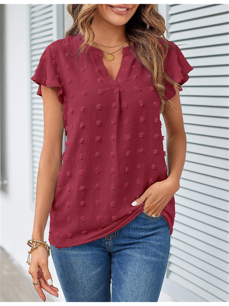 Rosalyn - Bluse mit Patchwork und Rüschen