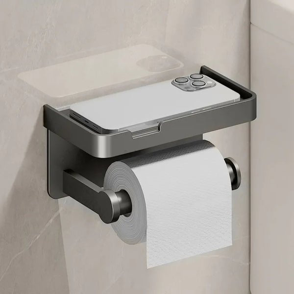 PlatinumGleam - Multifunktionaler Toilettenpapierhalter