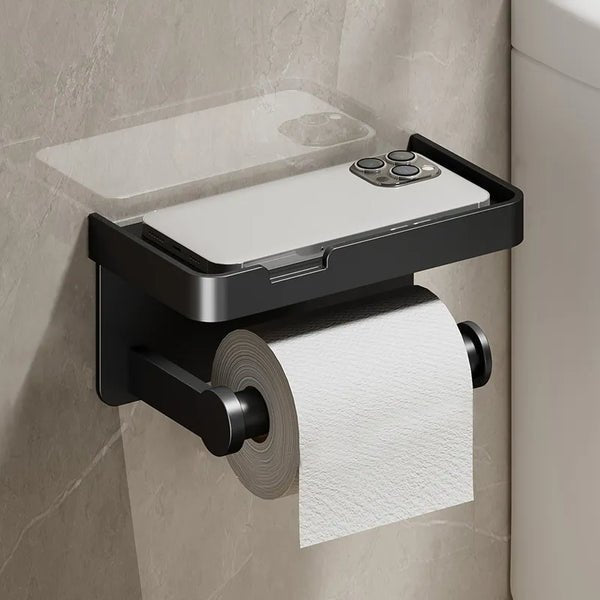 PlatinumGleam - Multifunktionaler Toilettenpapierhalter